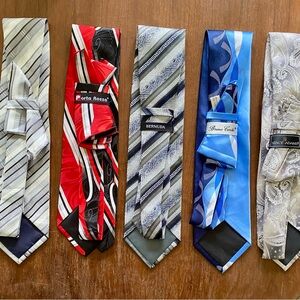 Assorted Men's Ties all have pocket squares